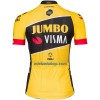 Fietskleding Dames (Fietsshirt + Korte Koersbroek) 2022 Team Jumbo-Visma - Geel Zwart